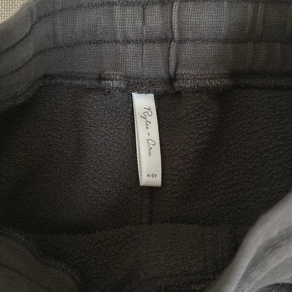 Rylee and Cru - Jogger pants in Charcoal with white stripe on sides - Picture 7 of 9